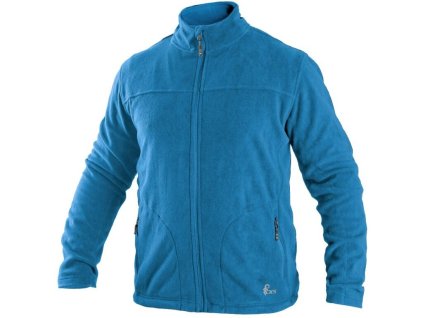 Mikina CXS GRANBY, pánská, fleece, azurově modrá (Velikost S)