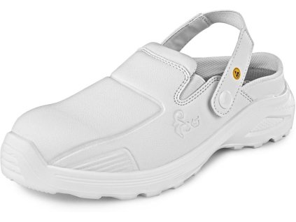 Obuv CXS WHITE ADDA OB ESD, nazouvák (Velikost 36)
