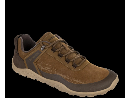 BENNON BAREFOOT OUTDOOR – Kožené barefoot boty hnědé (Velikost 48)