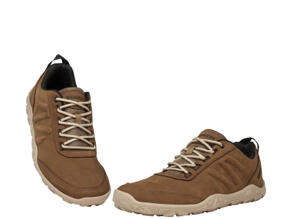 BENNON BAREFOOT LEATHER BROWN - Kožená barefoot obuv hnědá (Velikost 48)