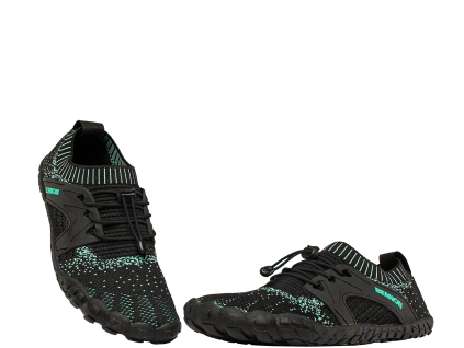 BENNON BOSKY TRQ/BLACK BAREFOOT obuv - Tyrkysovo-černá (Velikost 47)
