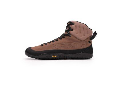 NORTHFINDER VIBRAM® XSTREK EVO PABIL - Pánské barefoot kotníkové boty - hnědé (Velikost 47)