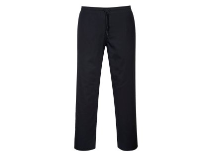 PORTWEST C070 - Unisex pracovní kalhoty s pružným pasem - černé (Velikost 5XL)