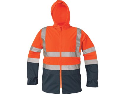Cerva EPPING pánská nepromokavá bunda HV oranžová/navy (Velikost XXXL)